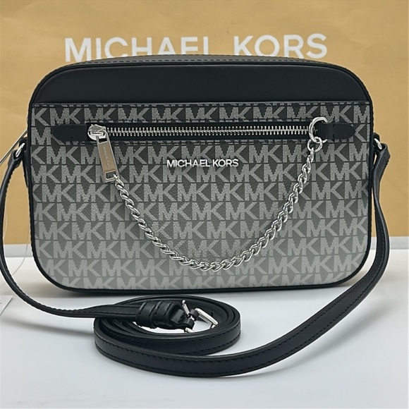 MICHAEL KORS Jet Set Lg Ombré Signature Logo EW Crossbody Body East West
Black - Picture 3 of 16